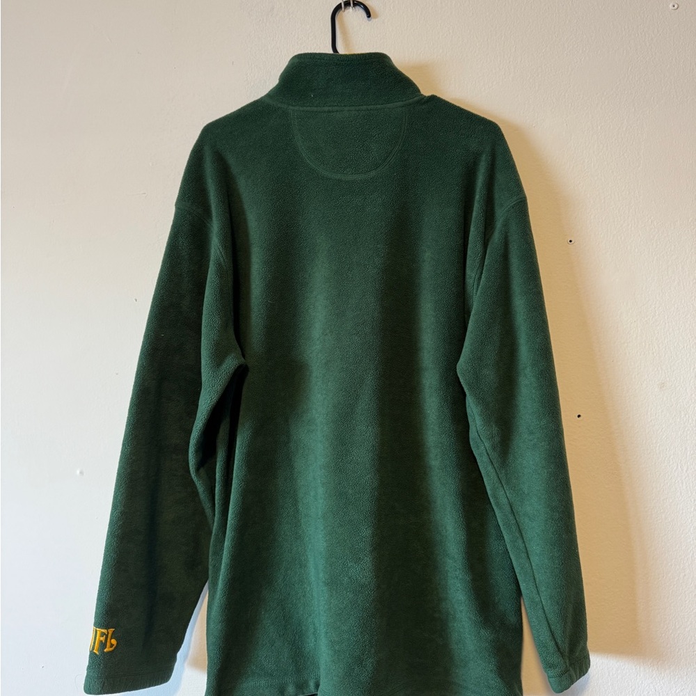 Y2K Green Bay Packers Men’s Green Quarter Zip Fleece NFL XL - Picture 2 of 5